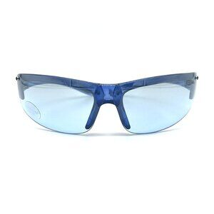 Dunlop Sport DUS95 Translucent Wrap Frame/Blue CAT 1 Rimless Lens Sunglasses